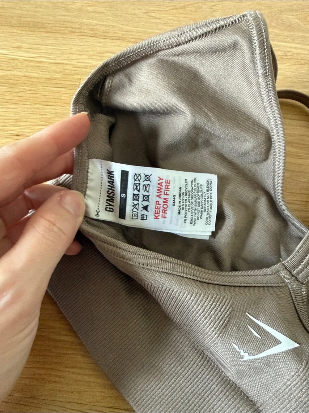 Women’s gymshark seamless sports bra and Shorts Set fossil brown
